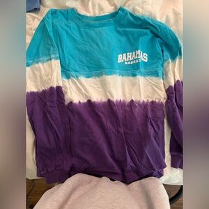 Tie-Dye Long Sleeve Bahamas shirt size M